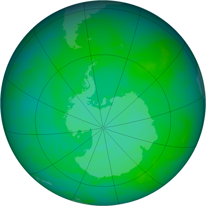 Ozone Map 1991-12-17